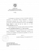 Nota verbal sobre jefe de Misión Nota verbal sobre jefe de Misión